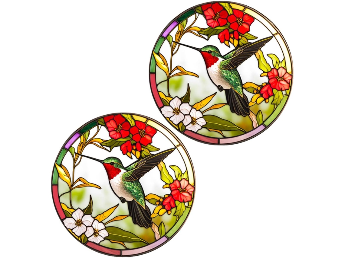 Pegatinas Estáticas Ventanas Fáciles Quitar Forma Pájaro Anticolisión Decorativo Uso