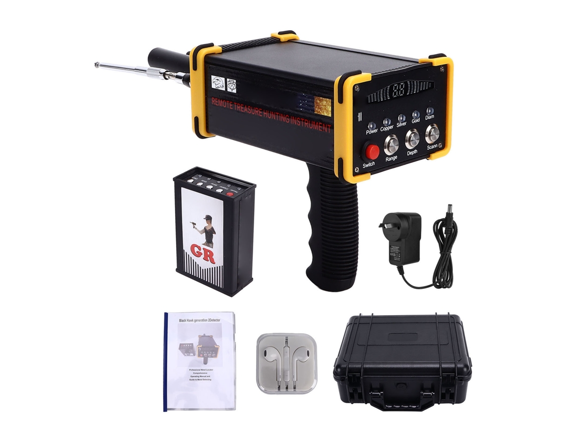 Detector de metales con alcance de 1000 m para oro, plata y cobre amarillo