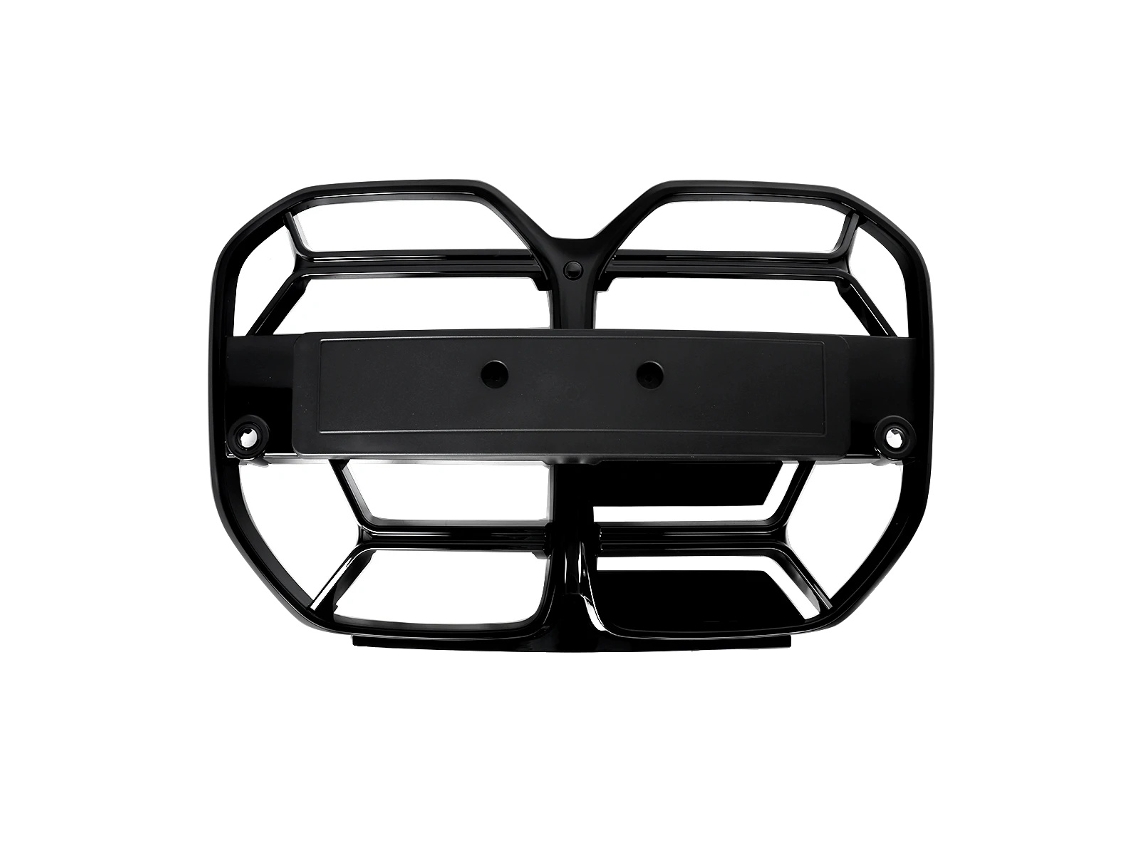 Parrilla delantera tipo riñón, acabado negro brillante, diseño estilo CSL, como se muestra en el fabricante original