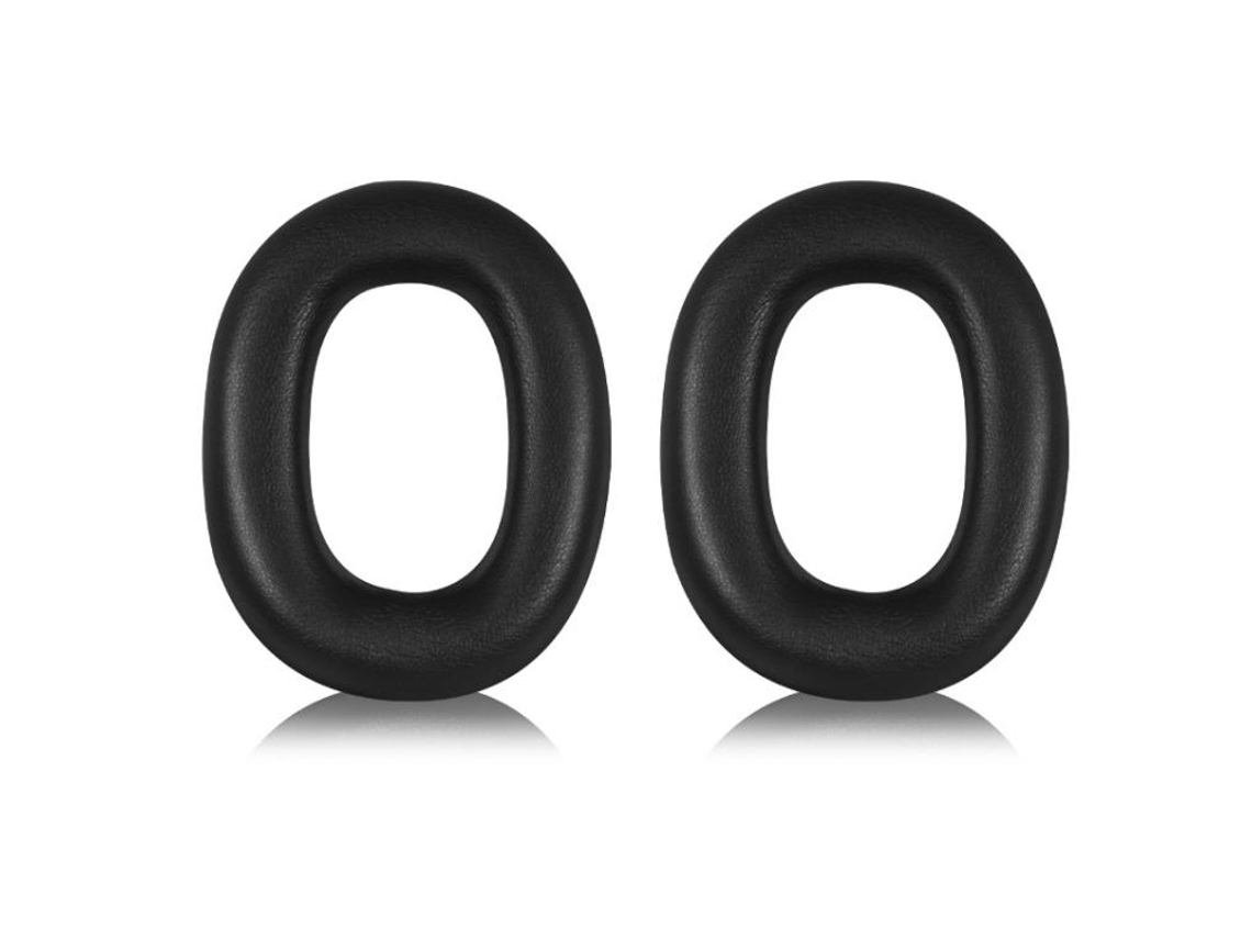 Almohadillas para auriculares BW PX8 S2, almohadillas de espuma suave para los oídos, cuero proteico negro.
