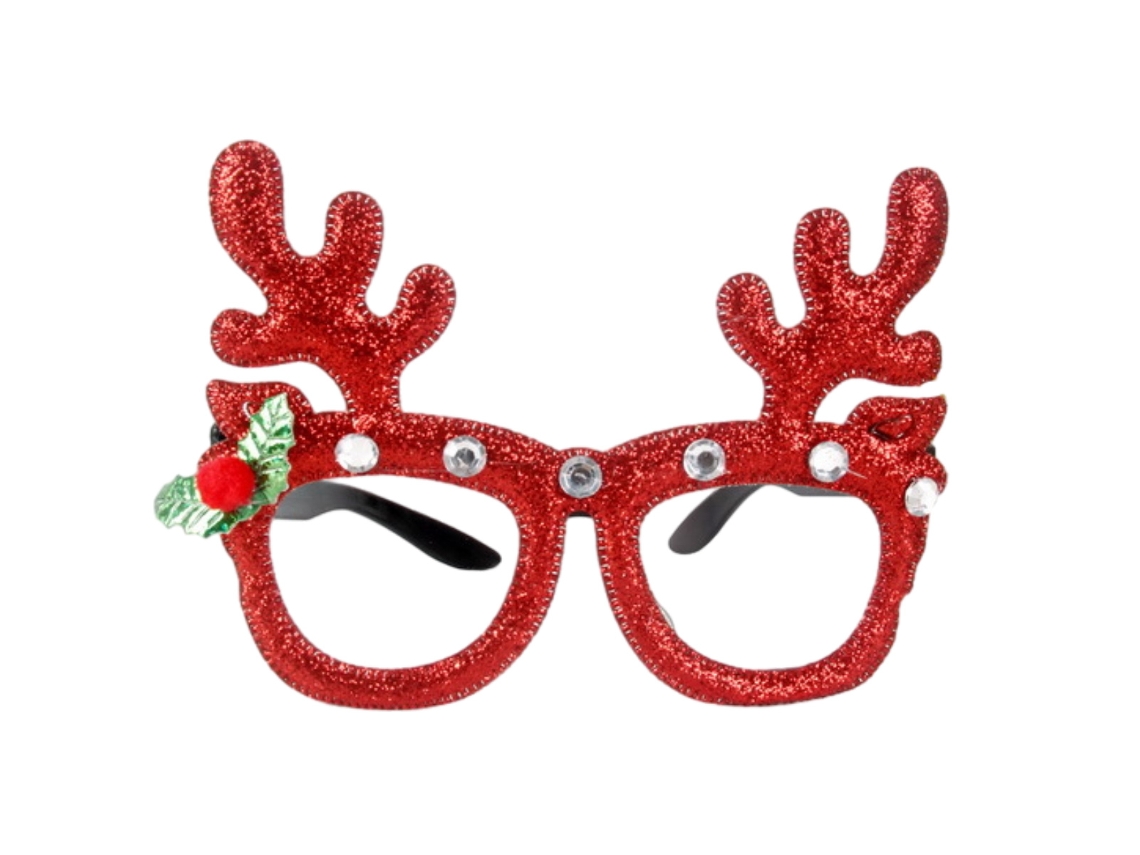 Gafas navideñas, gafas con montura brillante, decoración para fiestas. TRUYUETY