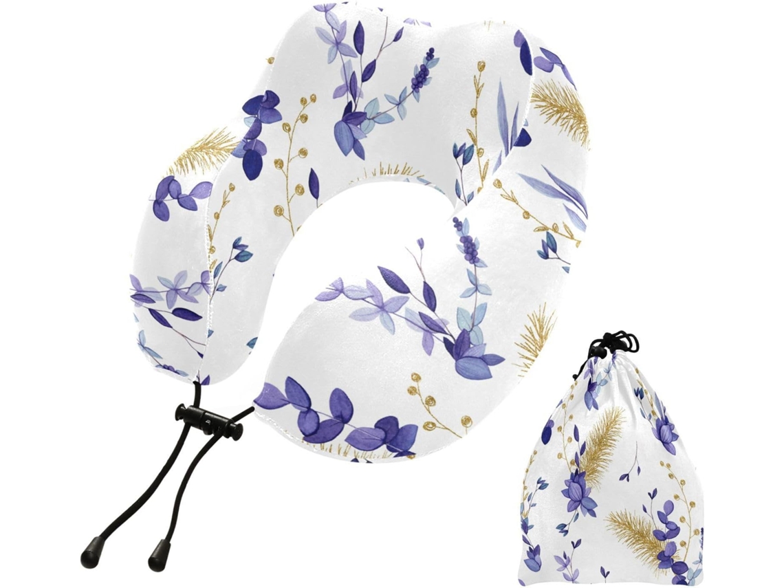 Almohada Viaje Dormir Aviones Espuma Viscoelástica Poliéster Viscoelástica. Fácilmente Soporte Fácil