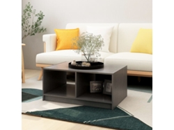 Mesa de Centro de Apoyo 75X50X33,5 Cm Madera de Pino Maciza Gris