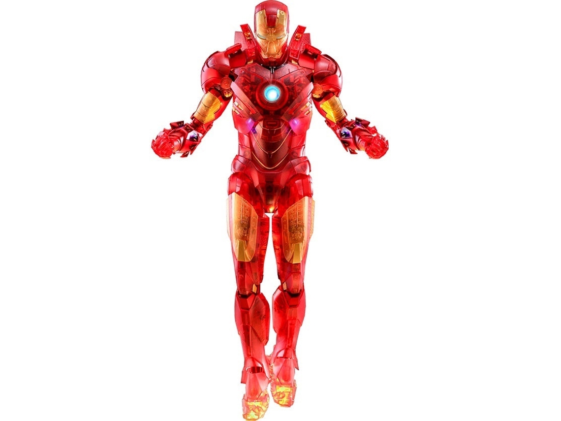 Hot Toys Mms568 Figura Iron Man 2 Iron Man Mark Iv Versión Holográfica