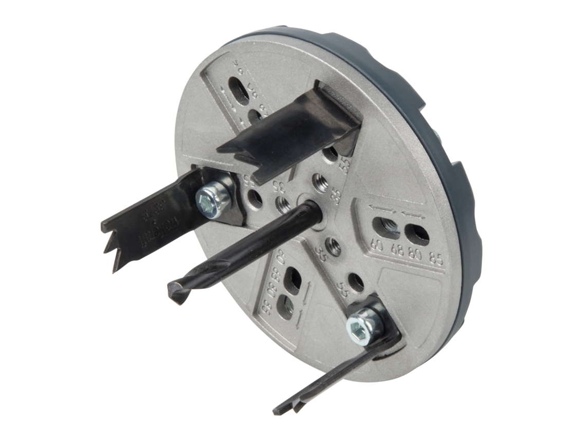 Wolfcraft 5986000 - 1 Sierra De Corona Ajustable Ø 35,55,60,68,70,75,80,85 Mm