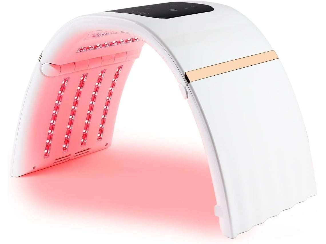 Máscara facial LED de 7 colores con dispositivo de terapia de luz roja para rejuvenecimiento de la piel y suavizado de arrugas para rostro y color Yunzii