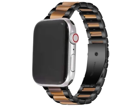 Correa Acero Inoxidável + Resina Quarzo para Apple Watch Series 6 44Mm