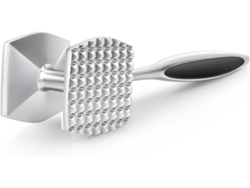 Martillo Ablandador Carne Doble Cara Multifuncional, Para Bistecs Carne Y Aves, Plata