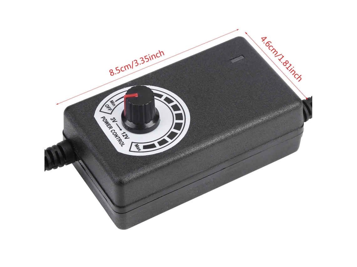 Adaptador de corriente CA/CC ajustable 2026horizon 3-12V 2A 24W para bomba de ventilador