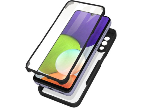 Carcasa Samsung Galaxy M32 AVIZAR BACK-180-BK-A225F Protección 360° Negro