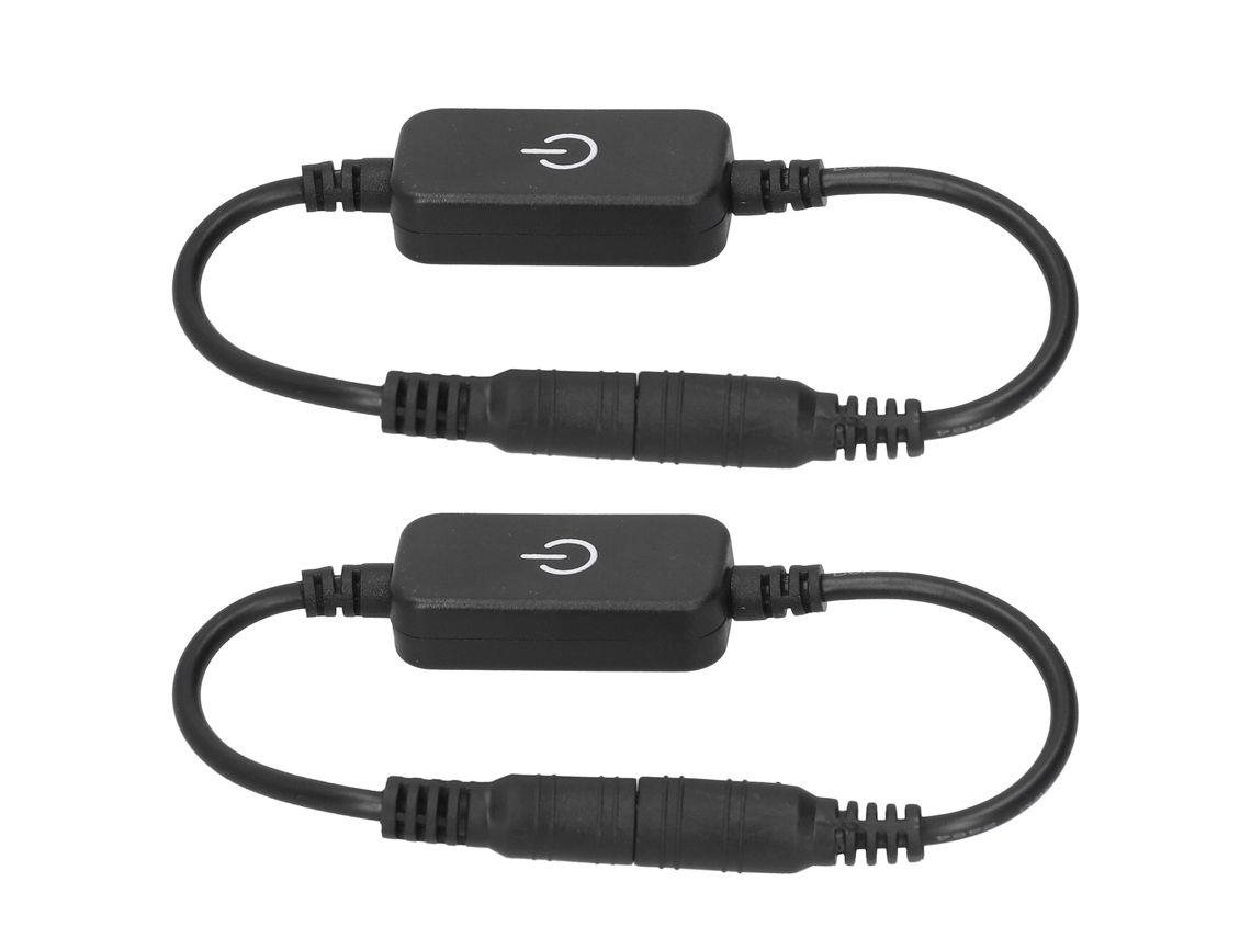 2 Controladores Táctiles De Atenuación Para Tiras Led Monocromáticas Dc5v-24v 6a 96w Con Interruptor De Encendido/apagado