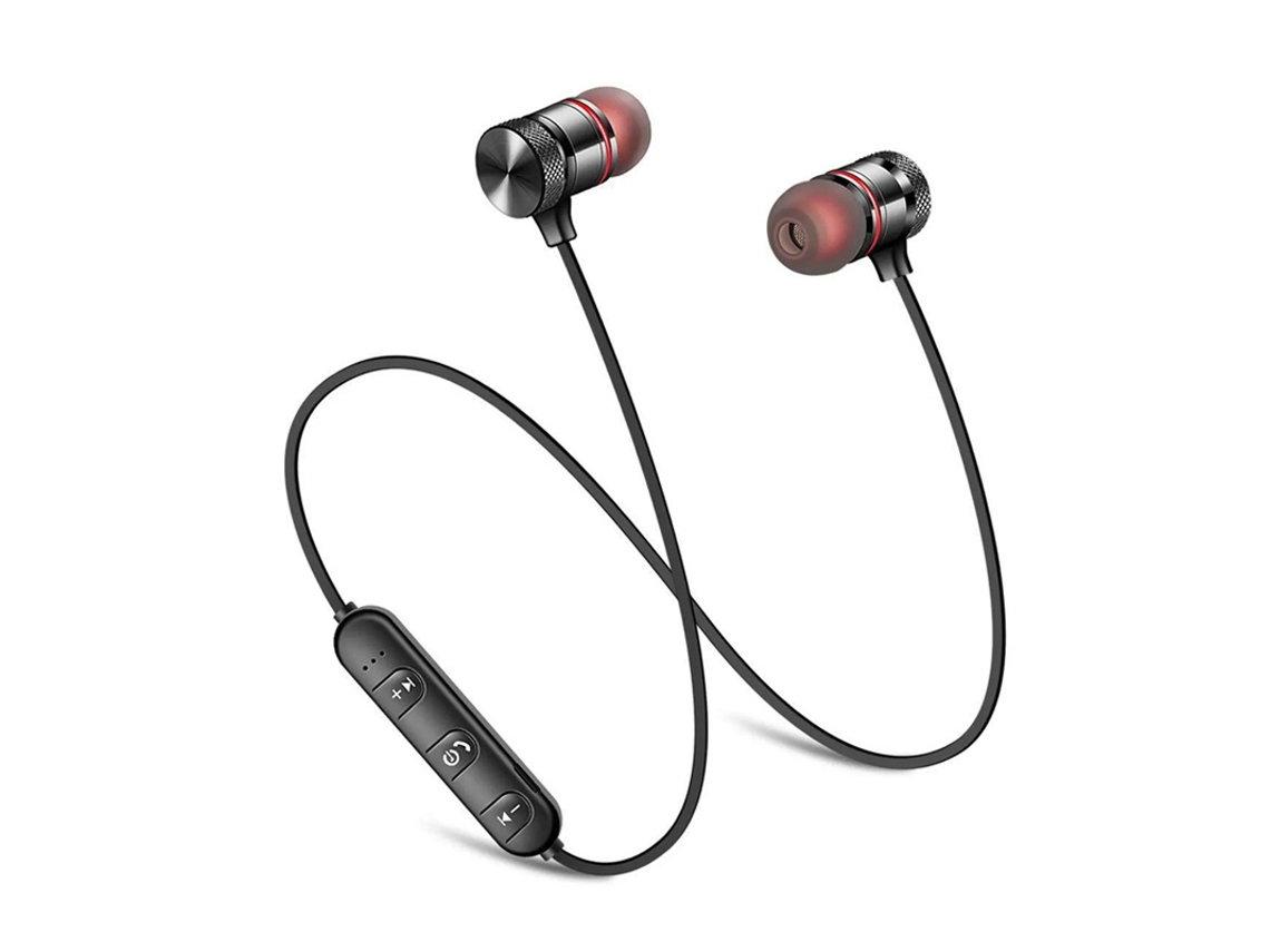 Auriculares Inalámbricos Bluetooth, Estilo Banda Para El Cuello, Micrófono, Sonido Estéreo, Batería De Larga Duración.