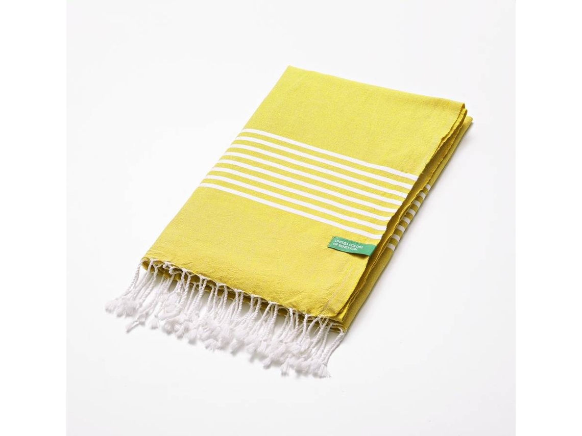 Toalla Hammam BENETTON Algodón (80X165) Amarillo