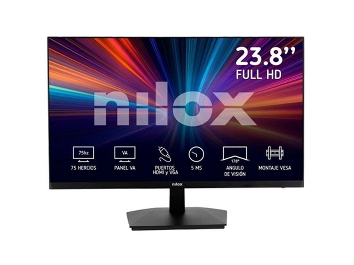 Monitor NILOX NXM24FHD11 (Negro - 24" - Enchufe EU)