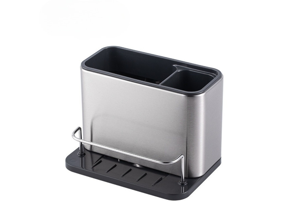 Organizador de fregadero de acero inoxidable, estante, organizador de encimera Tommy01