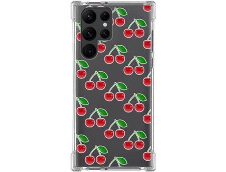 Carcasa Samsung Galaxy S22 Ultra 5G TUMUNDOSMARTPHONE Dibujos Antigolpes Cerezas Multicolor
