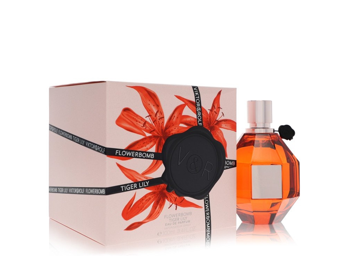 Perfume Femenino Flowerbomb Tiger Lily VIKTOR & ROLF Eau De Parfum 3.4 oz for Women (100 ml)