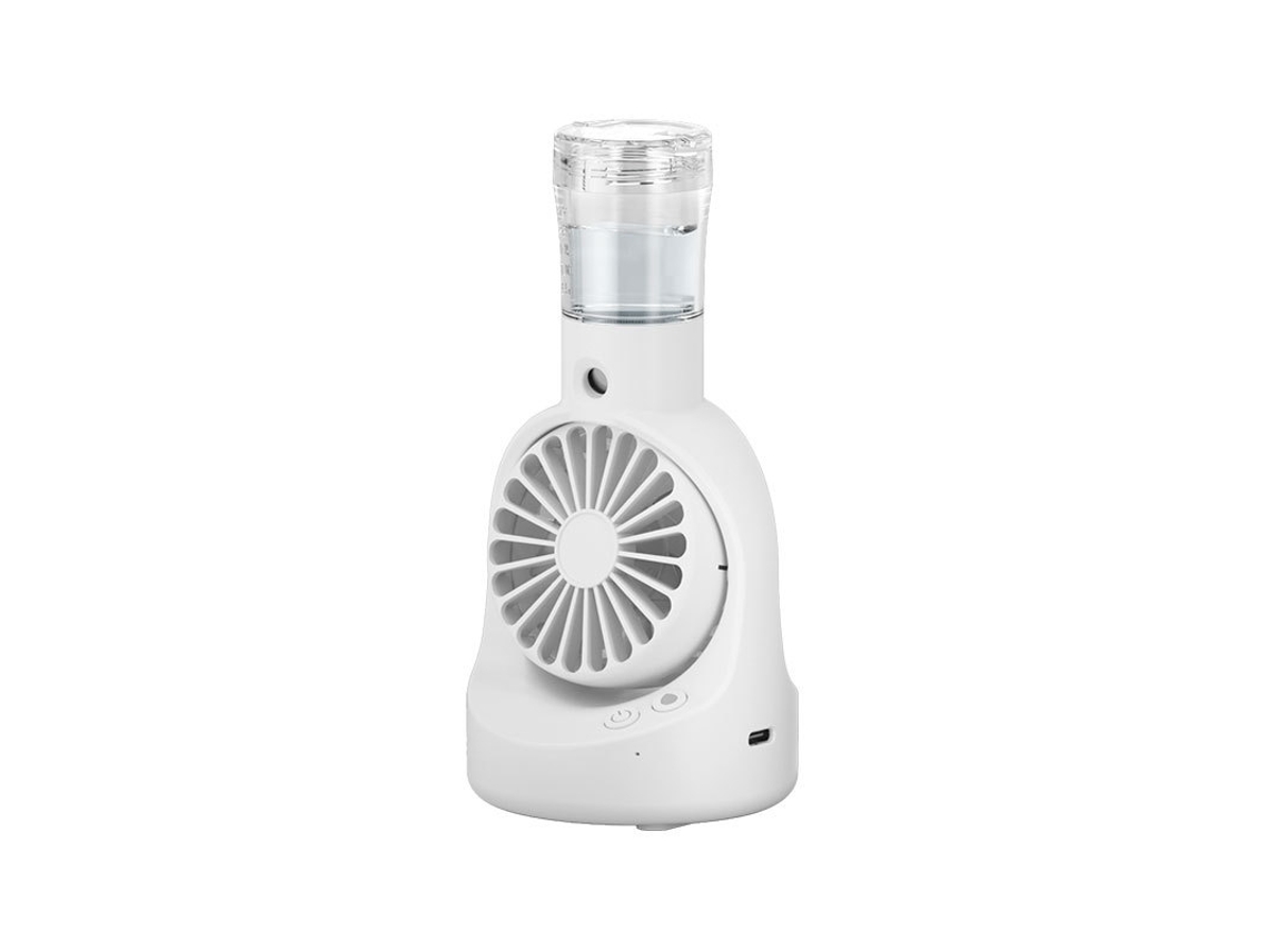 Ventilador nebulizador USB Eifson, enfriador de viento de 4 velocidades (blanco)
