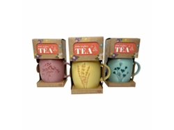 Set de Regalo Taza Mug Flores (2 Piezas)
