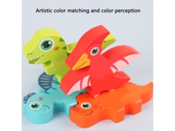 Rompecabezas De Memoria De Dinosaurios De Madera 3d - Juguete Educativo Para Niños