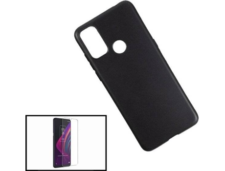 Kit Funda y Protector Alcatel 3L (2021) PHONECARE Negro