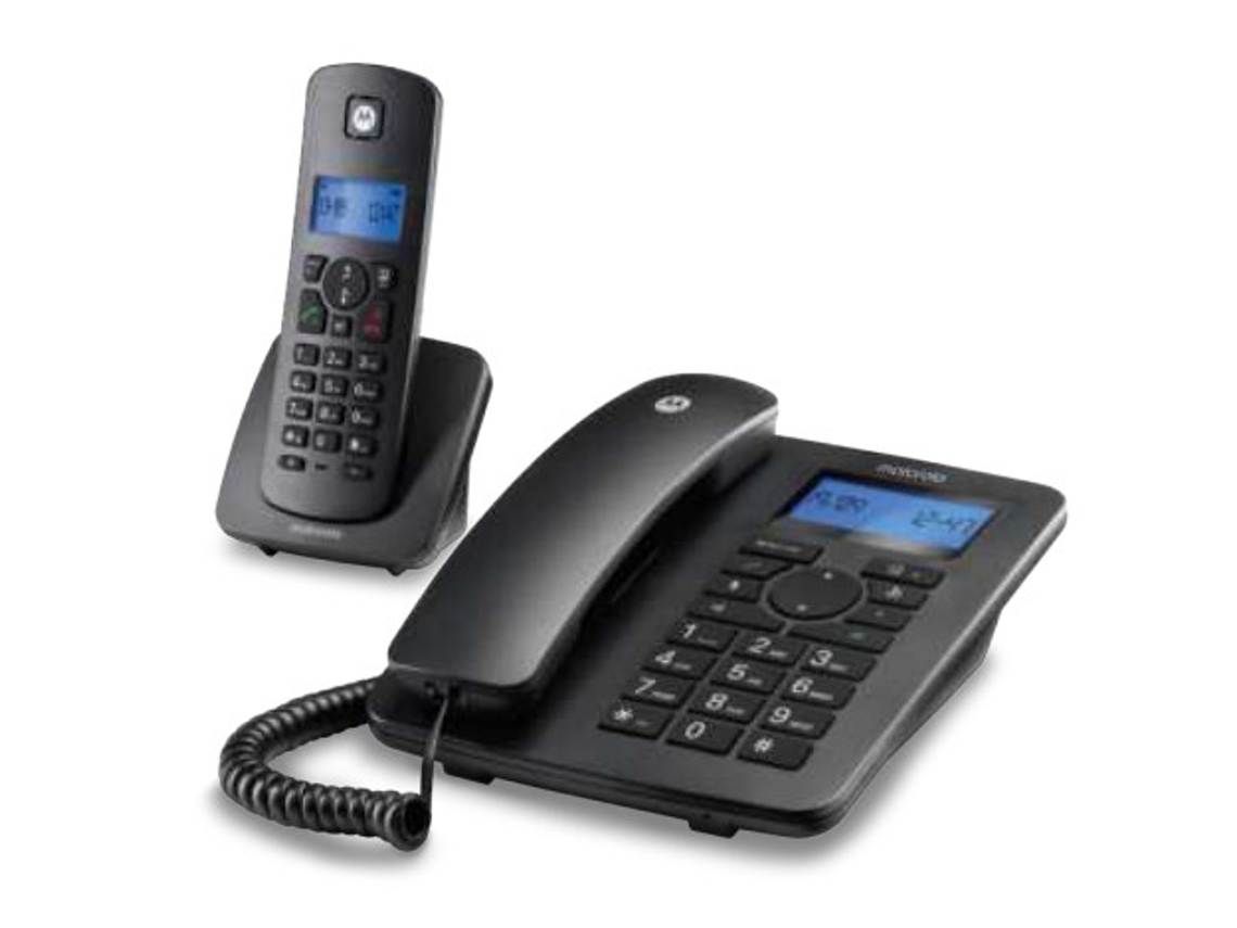 C4201 Teléfono DECT/analógico Identificador de llamadas Negro MOTOROLA