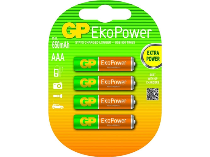 Pilas recargables GP BATTERIES AAA