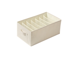 Organizador de cajones para ropa, tela de poliéster gruesa, diseño multicompartimento, organizador plegable para guardar jeans, resistente.
