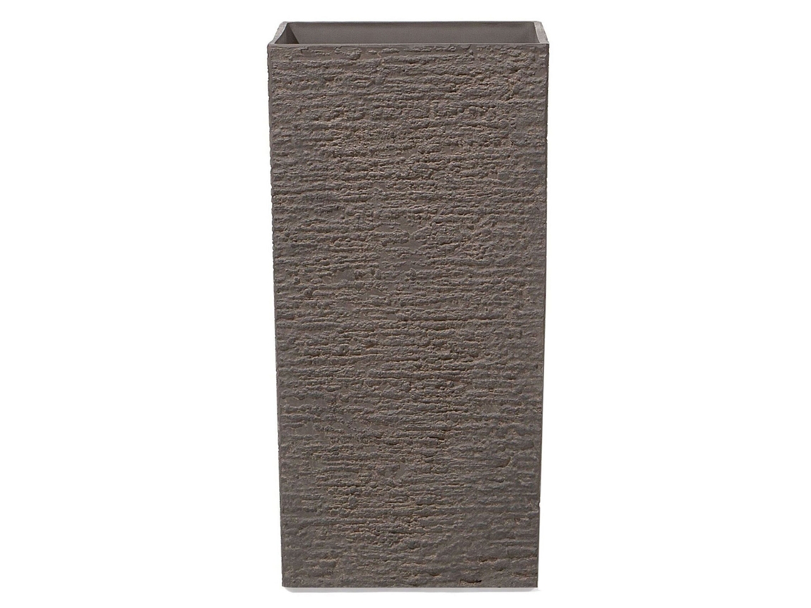 Vaso Beliani Tenno De Fibra De Argila Castanho 35x35x70