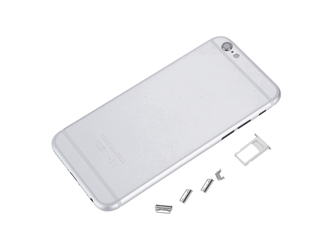Cubierta Trasera De Batería De Iphone 6s Plus, Carcasa Posterior, Color Plata