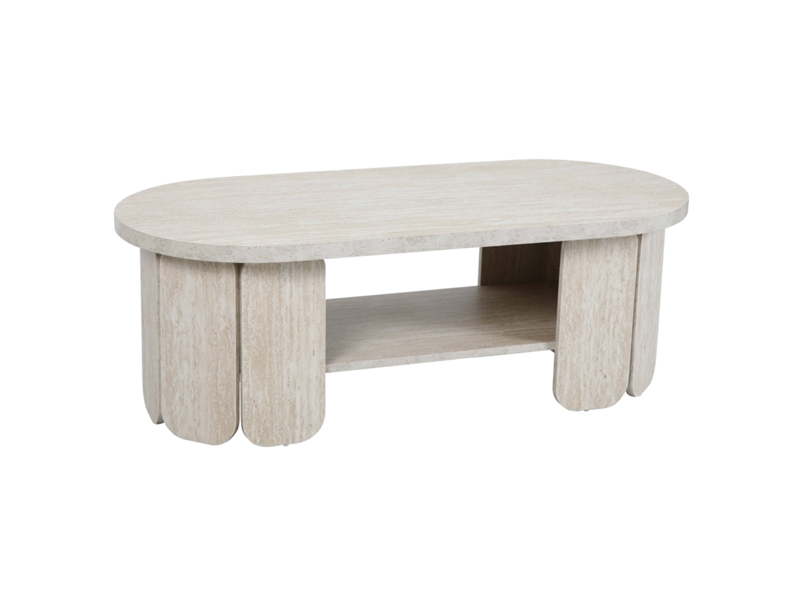 Mesa de centro de MDF decorada con melamina