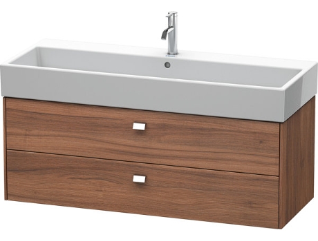 Mueble DURAVIT Brioso bajo encimera 118,4 x 45,9 cm 2 cajones con sifón y delantal para lavabo Vero Air 235012