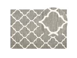 Alfombra de pelo corto BELIANI Yalova de Lana Gris 160x230