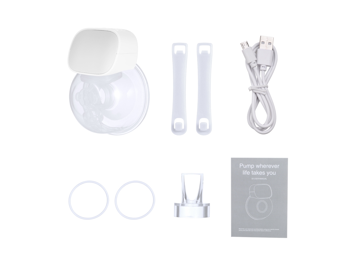 Extractor de leche eléctrico portátil silencioso, invisible, manos libres, 2 modos, 5 niveles, con brida de 24 mm, ideal para el hogar y los viajes.