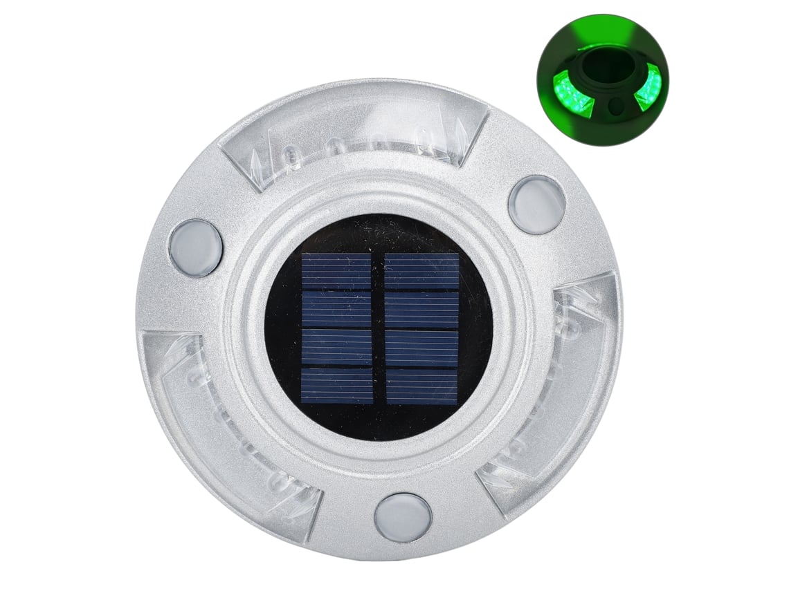 2026-luces Solares Para Patios Y Caminos Exteriores 12 Led Ip68 Impermeables Luz Verde Para Jardín Y Acera