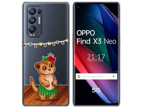 Carcasa Oppo Find X3 Neo TUMUNDOSMARTPHONE Dibujos Transparente