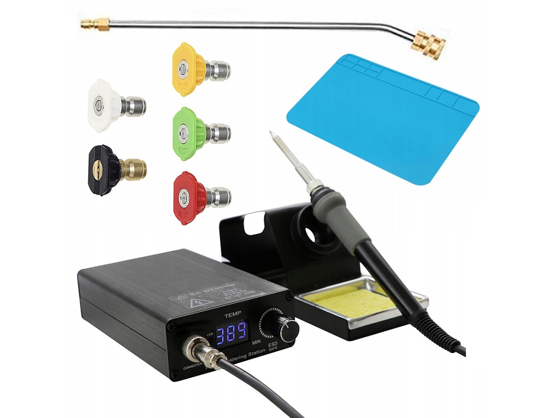 Estación de soldadura Akbash T12 OLED – Control preciso | Temperatura 200-450 °C | Kit completo