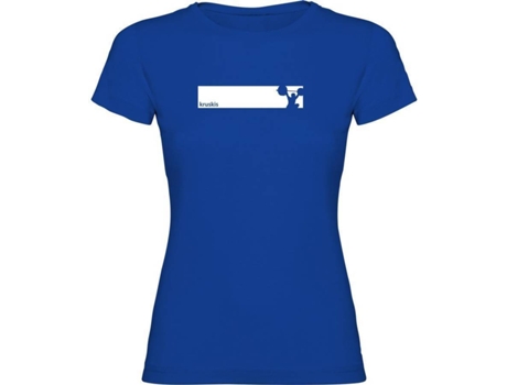 Camiseta para Mujer KRUSKIS Train Frame Azul para Fitness (XL)