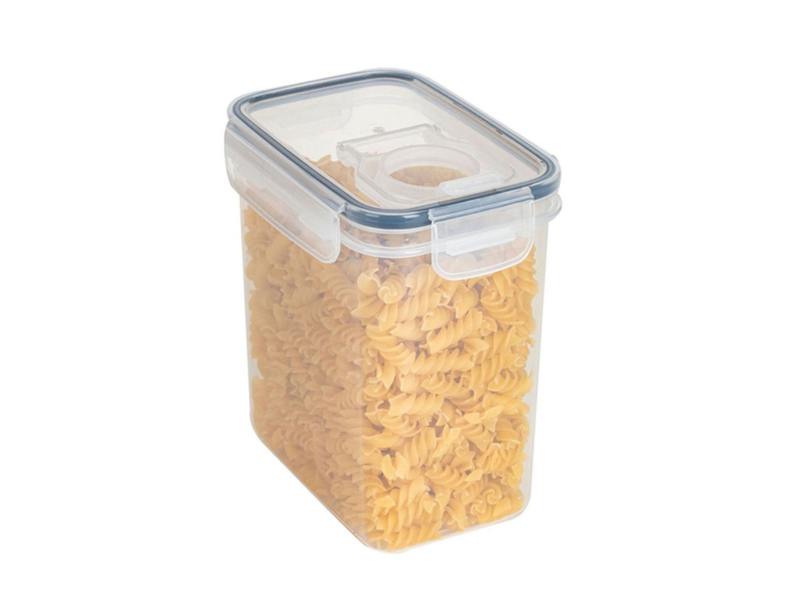 Recipiente hermético de plástico para almacenar alimentos, ideal para organizar el refrigerador y la cocina. Mdug (1.6 L)