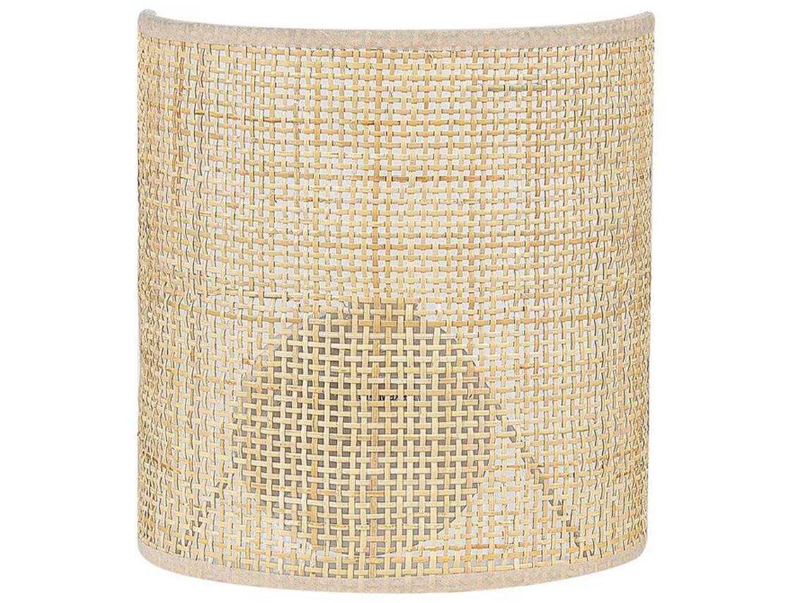 Lámpara de pared BELIANI Cario de Ratán Natural 20x12x22