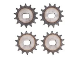 4 Piezas De Engranaje De Cadena 428 14d Con Orificio H 12x17mm De Acero Para Motor De Patinete Eléctrico My1020