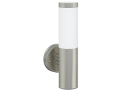 Luz De Pared Exterior Plata Acero Inoxidable Ip44 Vidaxl Plata Metal