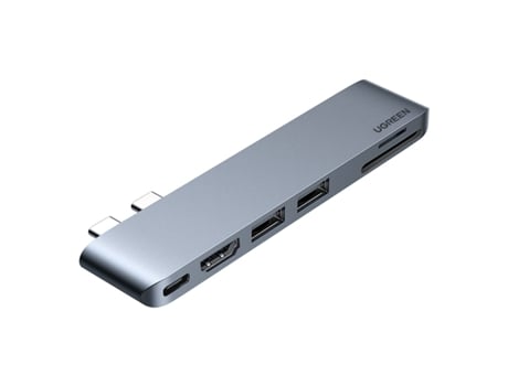 UGREEN CM380 Hub USB-C 6 en 1 para Macbook Air/Pro Gris