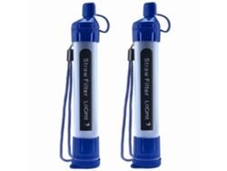 Kit de 2 pajitas filtrantes de agua ELECTVAULT1 para emergencias.