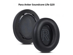 Almofadas de Espuma Viscoelástica MDUG para Soundcore Life (q20, preto)
