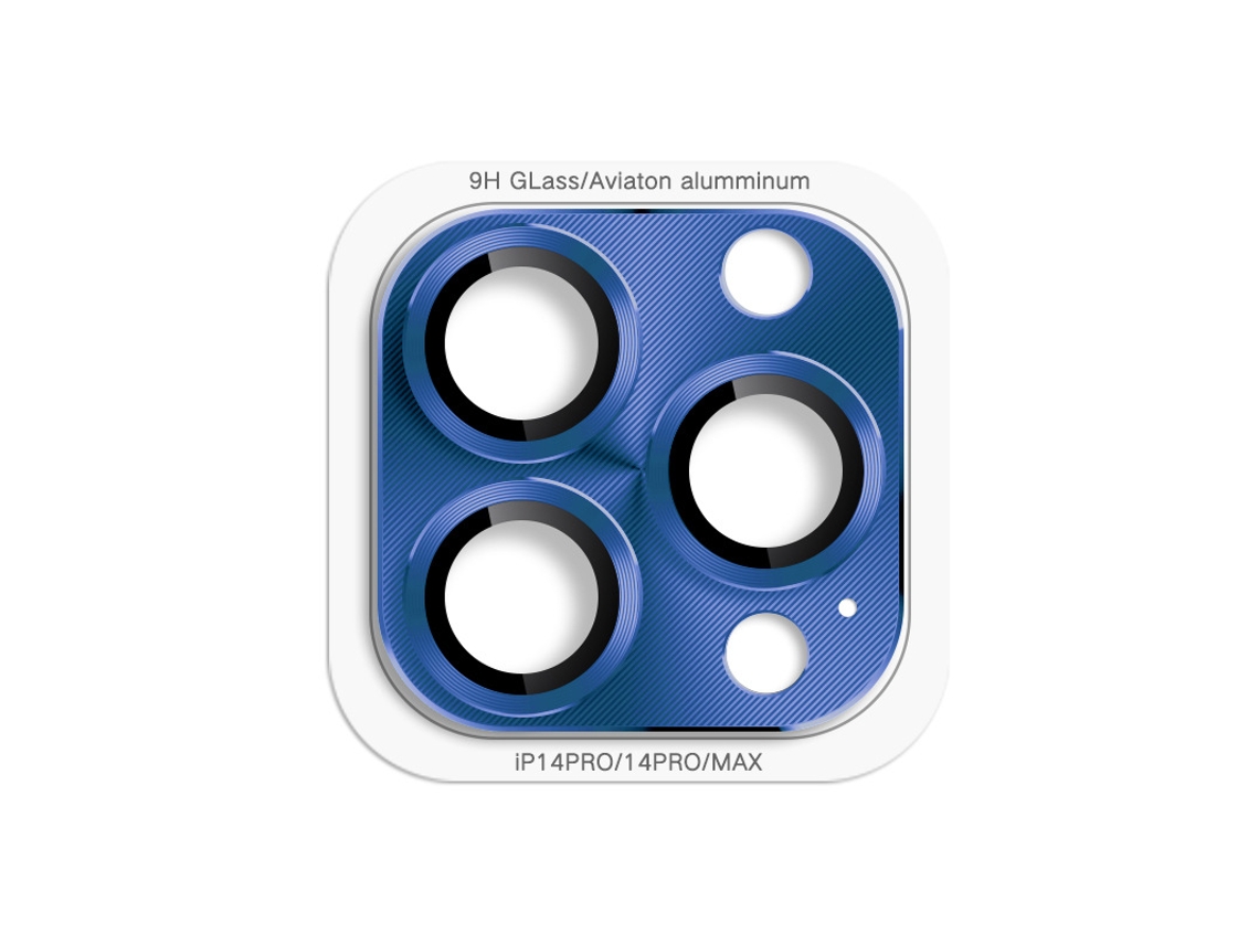 A Película Metálica Para Lentes É Adequada Paracapa Protetora Azul Com Estampa De Cd Para Iphone 14/14 Plus