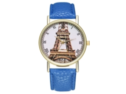 Elegante Y Con Estilo, Clásico Unisex, Reloj De Pulsera De Cuarzo Informal Azul Real
