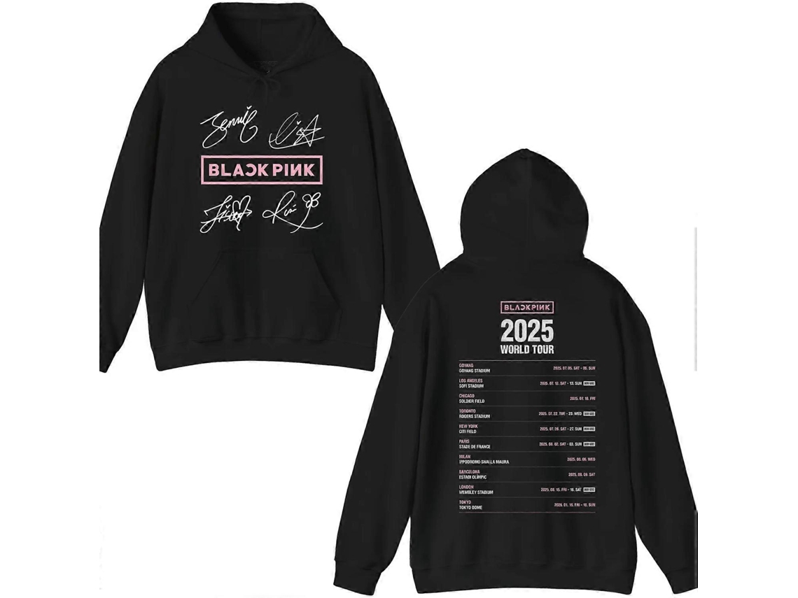 Blackpink World Tour 2025 Signature Hoodie Fans Support Unisex Best Sellers Sizexxl