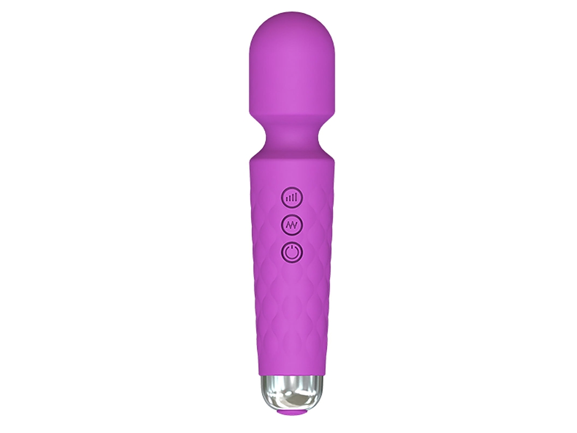 Varilla De Masaje Terapéutica De Color Púrpura Con 8 Niveles De Intensidad Y 20 Ritmos De Vibración, Dispositivo Compacto Para El Cuidado Co