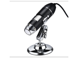 Microscópio Digital 1600x Com Luz Led Ajustável Portátil Compatível Com Windows E Mac 